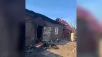 В селе Старошешминск произошел пожар